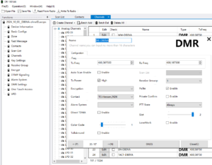 DR-1801A6 CPS Channels Edit